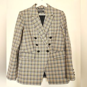 Karl Lagerfeld Plaid Blazer